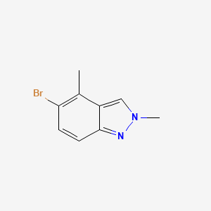 5-Bromo-2,4-dimethyl-2H-indazole chemical structure (CAS 1159511-89-3)