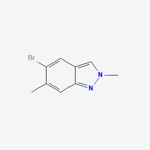 5-Bromo-2,6-dimethyl-2H-indazole chemical structure (CAS 1159511-90-6)