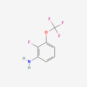 2-Fluoro-3-(trifluoromethoxy)aniline chemical structure (CAS 1159512-64-7)