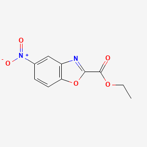 Ethyl 5-nitrobenzo[d]oxazole-2-carboxylate chemical structure (CAS 1159515-90-8)