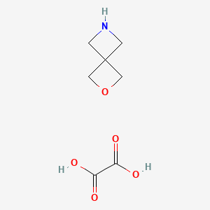 2-Oxa-6-azaspiro[3.3]heptane oxalate chemical structure (CAS 1159599-99-1)