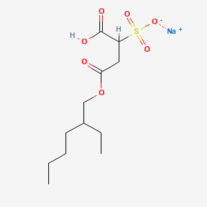 Sodium 1-carboxy-3-((2-ethylhexyl)oxy)-3-oxopropane-1-sulfonate chemical structure (CAS 115960-17-3)