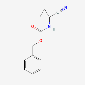 Cbz-1-Amino-1-cyclopropanecarbonitrile chemical structure (CAS 1159735-22-4)
