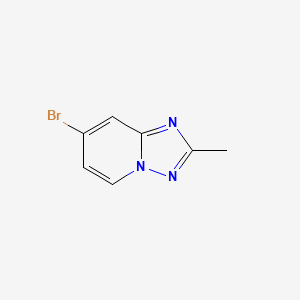 7-Bromo-2-methyl-[1,2,4]triazolo[1,5-a]pyridine chemical structure (CAS 1159812-31-3)