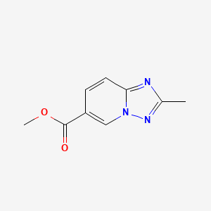 Methyl 2-methyl-[1,2,4]triazolo[1,5-a]pyridine-6-carboxylate chemical structure (CAS 1159812-50-6)