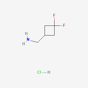 (3,3-Difluorocyclobutyl)methanamine hydrochloride chemical structure (CAS 1159813-93-0)