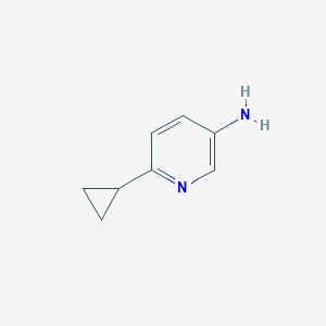 6-Cyclopropylpyridin-3-amine chemical structure (CAS 1159821-66-5)