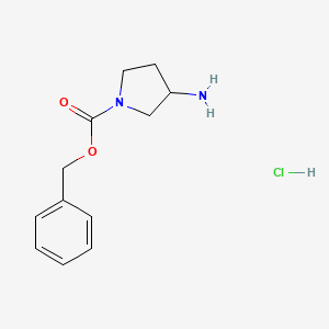 Benzyl 3-aminopyrrolidine-1-carboxylate hydrochloride chemical structure (CAS 1159822-27-1)