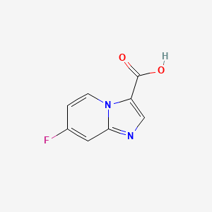 7-Fluoroimidazo[1,2-a]pyridine-3-carboxylic acid chemical structure (CAS 1159827-76-5)