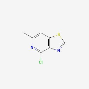 4-Chloro-6-methylthiazolo[4,5-c]pyridine chemical structure (CAS 1159829-49-8)