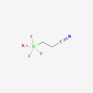 Potassium (2-cyanoethyl)trifluoroborate chemical structure (CAS 1159919-79-5)