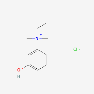 N-Ethyl-3-hydroxy-N,N-dimethylbenzenaminium chloride chemical structure (CAS 116-38-1)