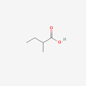 2-Methylbutanoic acid chemical structure (CAS 116-53-0)