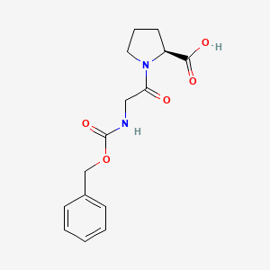 (S)-1-(2-(((Benzyloxy)carbonyl)amino)acetyl)pyrrolidine-2-carboxylic acid chemical structure (CAS 1160-54-9)