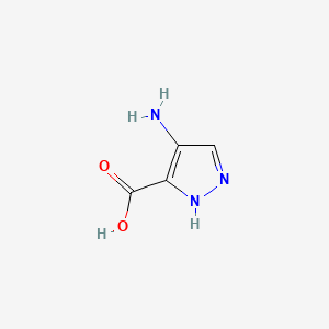 4-Amino-1H-pyrazole-3-carboxylic acid chemical structure (CAS 116008-52-7)