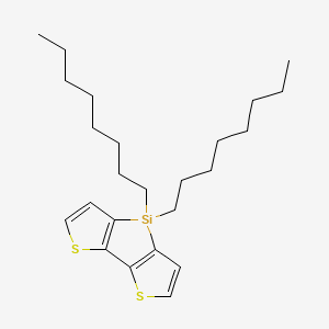 4,4-Dioctyl-4H-silolo[3,2-b:4,5-b']dithiophene chemical structure (CAS 1160106-12-6)
