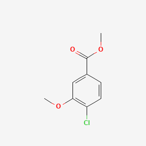Methyl 4-chloro-3-methoxybenzoate chemical structure (CAS 116022-18-5)