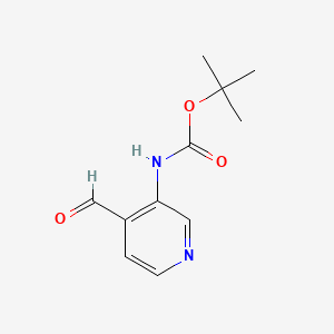 tert-Butyl (4-formylpyridin-3-yl)carbamate chemical structure (CAS 116026-95-0)