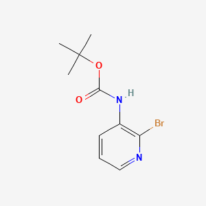 tert-Butyl (2-bromopyridin-3-yl)carbamate chemical structure (CAS 116026-98-3)