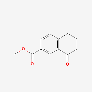 Methyl 8-oxo-5,6,7,8-tetrahydronaphthalene-2-carboxylate chemical structure (CAS 116047-26-8)