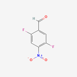 2,5-Difluoro-4-nitrobenzaldehyde chemical structure (CAS 1160474-72-5)