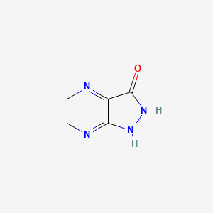 1H-Pyrazolo[3,4-b]pyrazin-3(2H)-one chemical structure (CAS 116056-01-0)