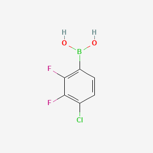 4-Chloro-2,3-difluorophenylboronic acid chemical structure (CAS 1160561-28-3)