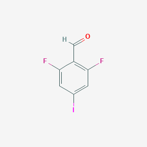 2,6-Difluoro-4-iodobenzaldehyde chemical structure (CAS 1160573-10-3)