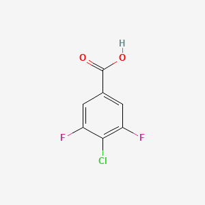 4-Chloro-3,5-difluorobenzoic acid chemical structure (CAS 1160573-19-2)