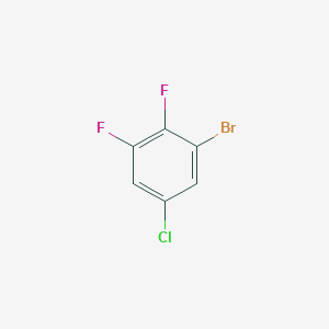 1-Bromo-5-chloro-2,3-difluorobenzene chemical structure (CAS 1160573-26-1)