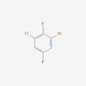 1-Bromo-3-chloro-2,5-difluorobenzene chemical structure (CAS 1160573-67-0)
