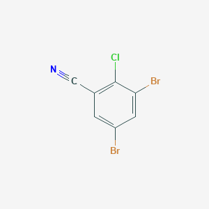 3,5-Dibromo-2-chlorobenzonitrile chemical structure (CAS 1160574-24-2)