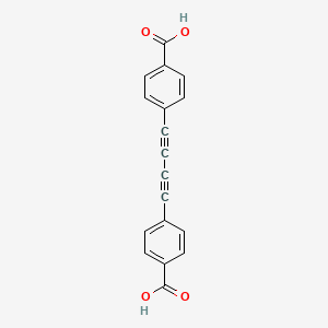 4,4'-(Buta-1,3-diyne-1,4-diyl)dibenzoic acid chemical structure (CAS 116075-75-3)