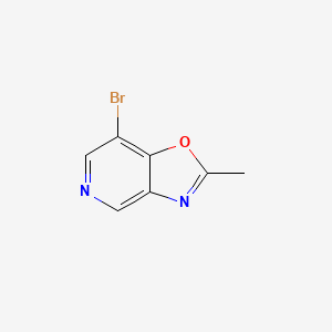7-Bromo-2-methyloxazolo[4,5-c]pyridine chemical structure (CAS 116081-17-5)