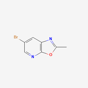 6-Bromo-2-methyloxazolo[5,4-b]pyridine chemical structure (CAS 116081-18-6)