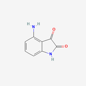 4-Aminoindoline-2,3-dione chemical structure (CAS 116081-73-3)