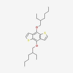 4,8-Bis((2-ethylhexyl)oxy)benzo[1,2-b:4,5-b']dithiophene chemical structure (CAS 1160823-77-7)