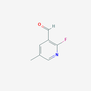 2-Fluoro-5-methylnicotinaldehyde chemical structure (CAS 1160993-95-2)