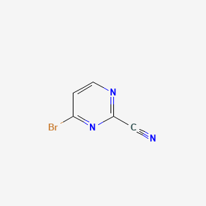 4-Bromopyrimidine-2-carbonitrile chemical structure (CAS 1160995-48-1)