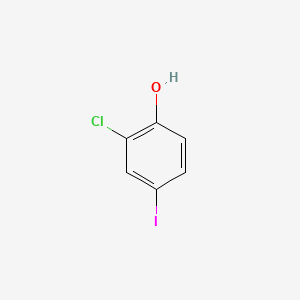 2-Chloro-4-iodophenol chemical structure (CAS 116130-33-7)