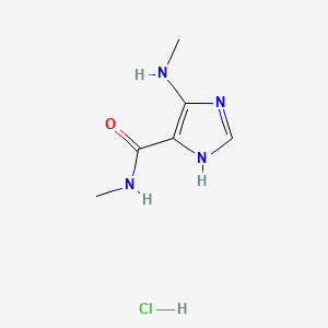N-Methyl-5-(methylamino)-1H-imidazole-4-carboxamide hydrochloride chemical structure (CAS 116131-08-9)
