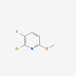 2-Bromo-3-fluoro-6-methoxypyridine chemical structure (CAS 1161497-33-1)