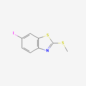 6-Iodo-2-(methylthio)benzo[d]thiazole chemical structure (CAS 1161730-21-7)