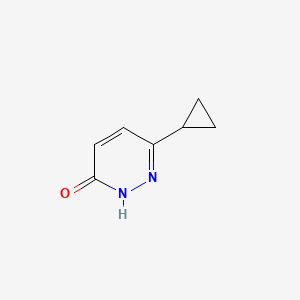 6-Cyclopropylpyridazin-3(2H)-one chemical structure (CAS 1161737-33-2)