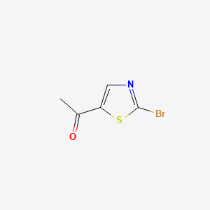 1-(2-Bromothiazol-5-yl)ethanone chemical structure (CAS 1161776-13-1)