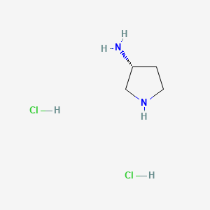 (R)-Pyrrolidin-3-amine dihydrochloride chemical structure (CAS 116183-81-4)