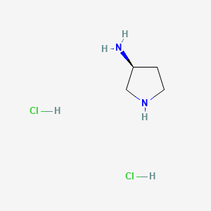 (S)-Pyrrolidin-3-amine dihydrochloride chemical structure (CAS 116183-83-6)