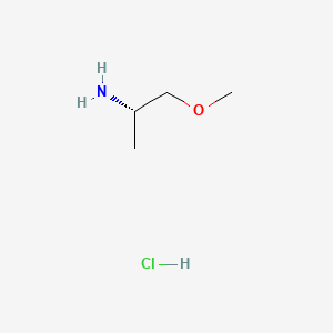 (S)-1-Methoxypropan-2-amine hydrochloride chemical structure (CAS 1162054-86-5)