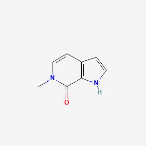 6-Methyl-1H-pyrrolo[2,3-c]pyridin-7(6H)-one chemical structure (CAS 116212-46-5)