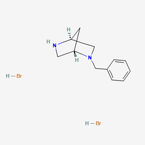 (1S,4S)-2-Benzyl-2,5-diazabicyclo[2.2.1]heptane dihydrobromide chemical structure (CAS 116258-17-4)